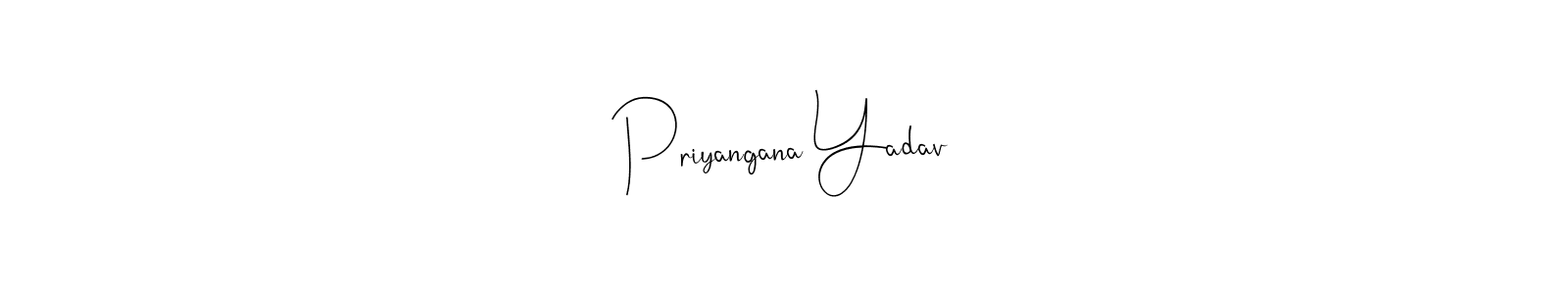 if you are searching for the best signature style for your name Priyangana Yadav. so please give up your signature search. here we have designed multiple signature styles  using Andilay-7BmLP. Priyangana Yadav signature style 4 images and pictures png