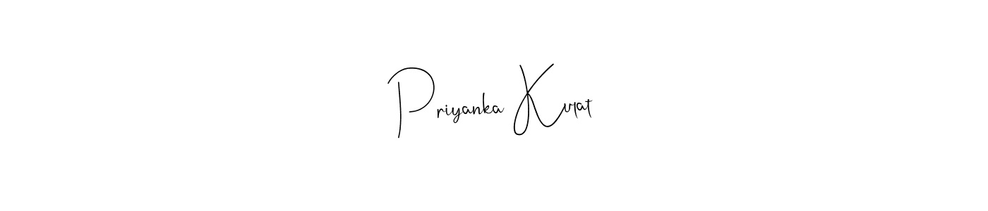 Also we have Priyanka Kulat name is the best signature style. Create professional handwritten signature collection using Andilay-7BmLP autograph style. Priyanka Kulat signature style 4 images and pictures png