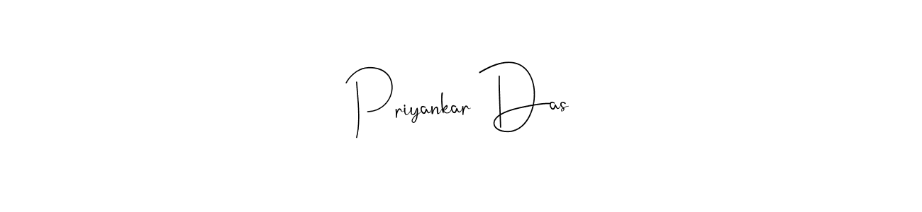 The best way (Andilay-7BmLP) to make a short signature is to pick only two or three words in your name. The name Priyankar Das include a total of six letters. For converting this name. Priyankar Das signature style 4 images and pictures png