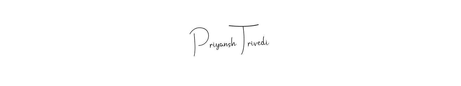 You should practise on your own different ways (Andilay-7BmLP) to write your name (Priyansh Trivedi) in signature. don't let someone else do it for you. Priyansh Trivedi signature style 4 images and pictures png