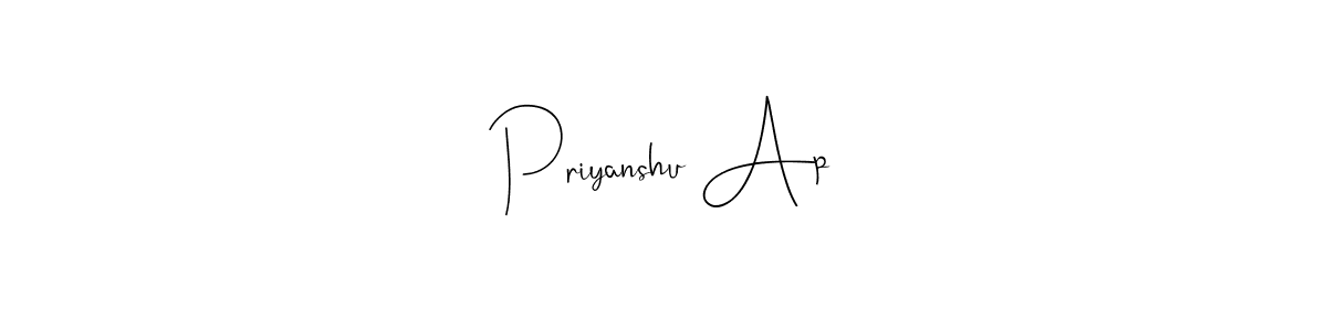 Use a signature maker to create a handwritten signature online. With this signature software, you can design (Andilay-7BmLP) your own signature for name Priyanshu Ap. Priyanshu Ap signature style 4 images and pictures png