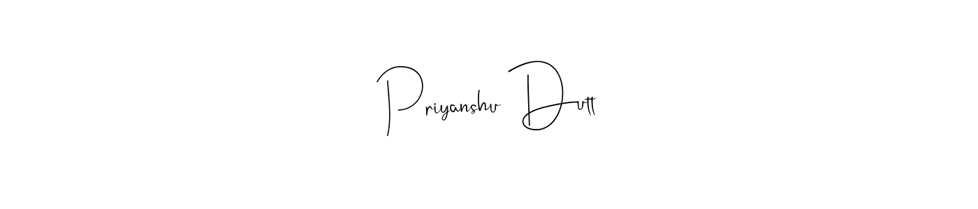 Also we have Priyanshu Dutt name is the best signature style. Create professional handwritten signature collection using Andilay-7BmLP autograph style. Priyanshu Dutt signature style 4 images and pictures png