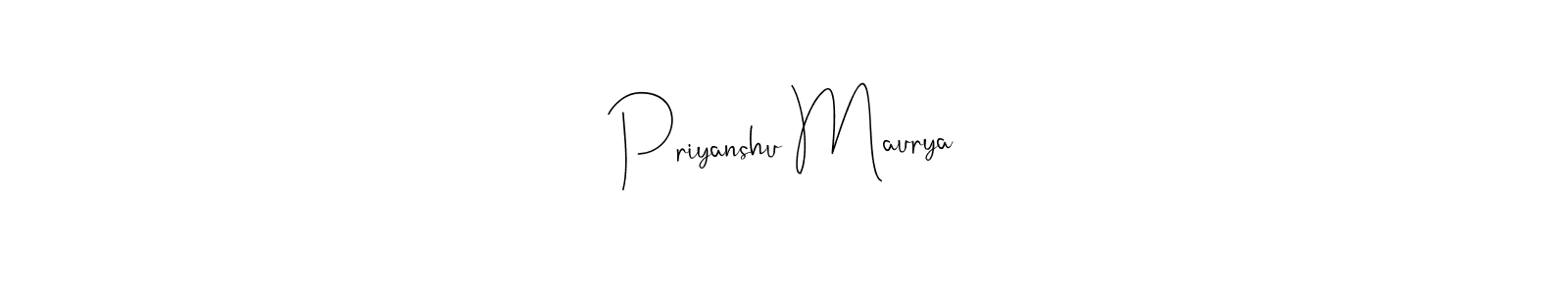 Also You can easily find your signature by using the search form. We will create Priyanshu Maurya name handwritten signature images for you free of cost using Andilay-7BmLP sign style. Priyanshu Maurya signature style 4 images and pictures png
