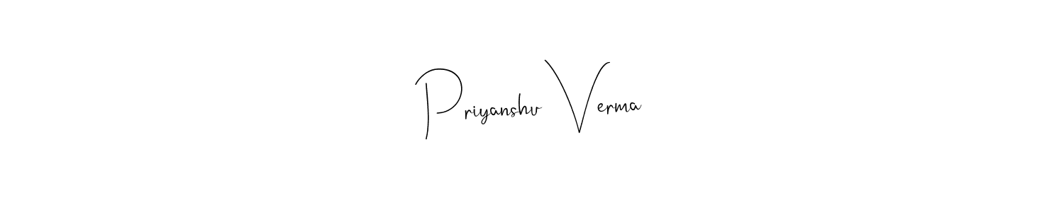 Similarly Andilay-7BmLP is the best handwritten signature design. Signature creator online .You can use it as an online autograph creator for name Priyanshu Verma. Priyanshu Verma signature style 4 images and pictures png