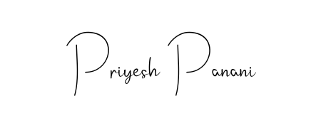 Make your name Priyesh Panani memorable on every contract using Andilay-7BmLP autograph style. Instant transparent background export available. Priyesh Panani signature style 4 images and pictures png