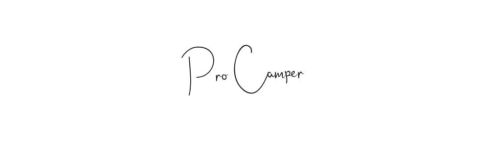 You should practise on your own different ways (Andilay-7BmLP) to write your name (Pro Camper) in signature. don't let someone else do it for you. Pro Camper signature style 4 images and pictures png
