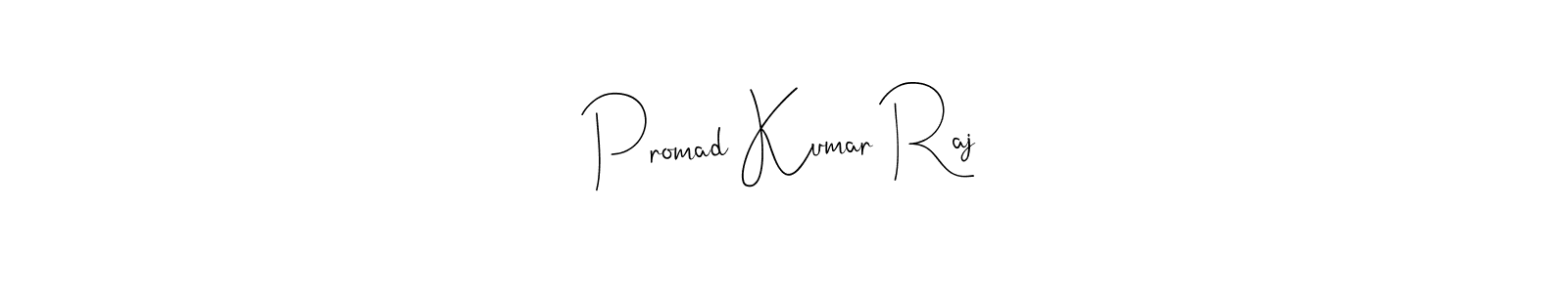 Make a beautiful signature design for name Promad Kumar Raj. Use this online signature maker to create a handwritten signature for free. Promad Kumar Raj signature style 4 images and pictures png