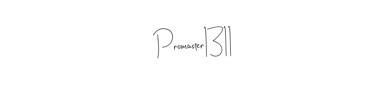 How to Draw Promaster1311 signature style? Andilay-7BmLP is a latest design signature styles for name Promaster1311. Promaster1311 signature style 4 images and pictures png