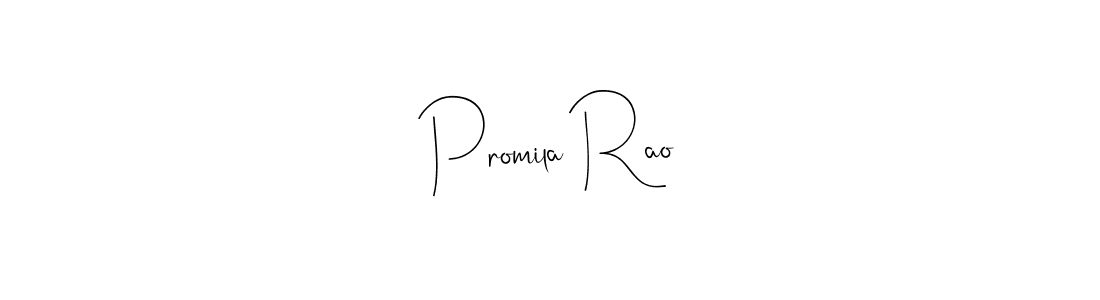 Use a signature maker to create a handwritten signature online. With this signature software, you can design (Andilay-7BmLP) your own signature for name Promila Rao. Promila Rao signature style 4 images and pictures png