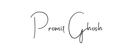 Give your name Promit Ghosh an exquisite flair with the Andilay-7BmLP script font. Ideal for contracts, resumes, and formal letterheads. Promit Ghosh signature style 4 images and pictures png