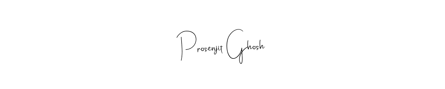 Make a beautiful signature design for name Prosenjit Ghosh. With this signature (Andilay-7BmLP) style, you can create a handwritten signature for free. Prosenjit Ghosh signature style 4 images and pictures png