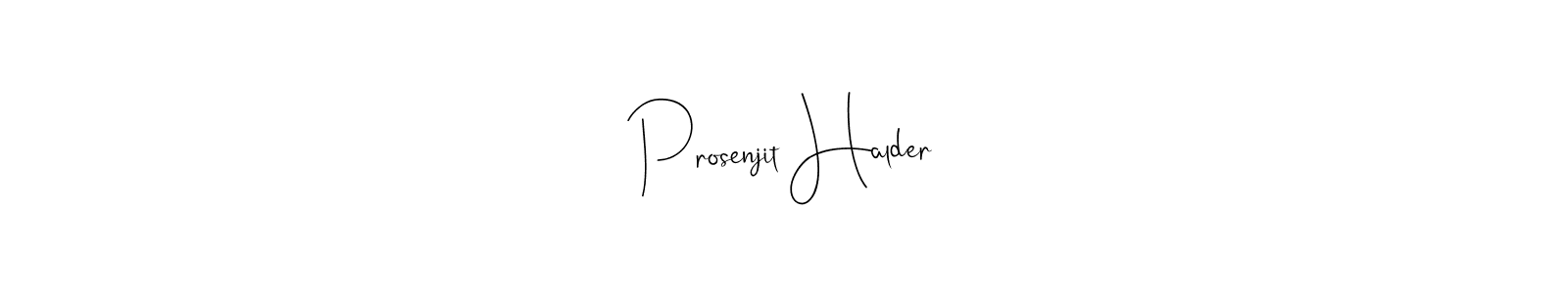 Andilay-7BmLP is a professional signature style that is perfect for those who want to add a touch of class to their signature. It is also a great choice for those who want to make their signature more unique. Get Prosenjit Halder name to fancy signature for free. Prosenjit Halder signature style 4 images and pictures png