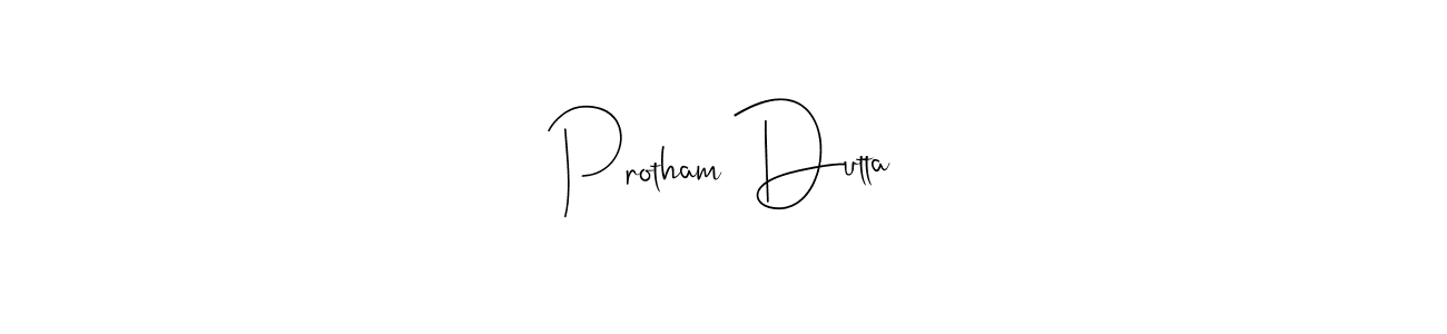 You should practise on your own different ways (Andilay-7BmLP) to write your name (Protham Dutta) in signature. don't let someone else do it for you. Protham Dutta signature style 4 images and pictures png