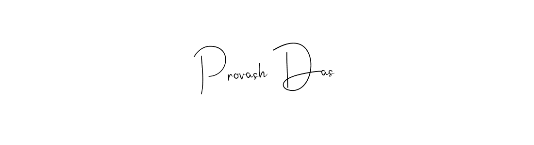 How to make Provash Das signature? Andilay-7BmLP is a professional autograph style. Create handwritten signature for Provash Das name. Provash Das signature style 4 images and pictures png