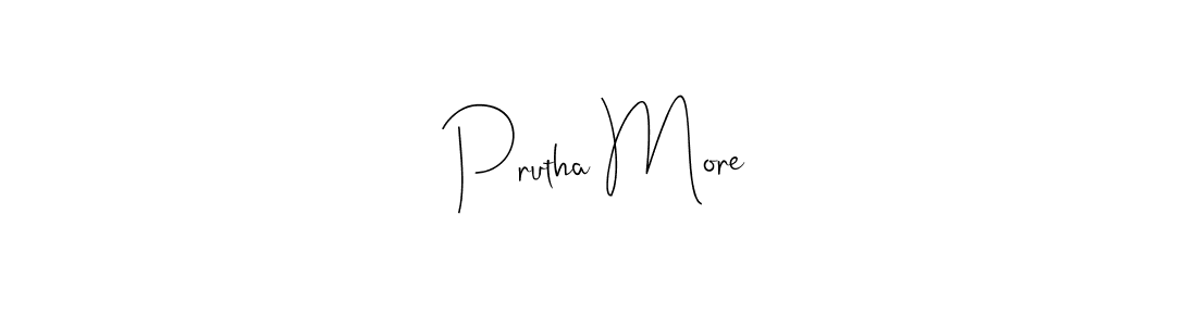 Best and Professional Signature Style for Prutha More. Andilay-7BmLP Best Signature Style Collection. Prutha More signature style 4 images and pictures png