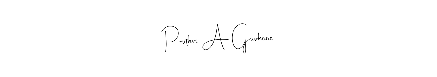 This is the best signature style for the Pruthvi A Gavhane name. Also you like these signature font (Andilay-7BmLP). Mix name signature. Pruthvi A Gavhane signature style 4 images and pictures png