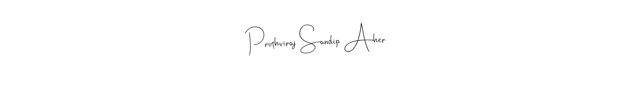 It looks lik you need a new signature style for name Pruthviraj Sandip Aher. Design unique handwritten (Andilay-7BmLP) signature with our free signature maker in just a few clicks. Pruthviraj Sandip Aher signature style 4 images and pictures png