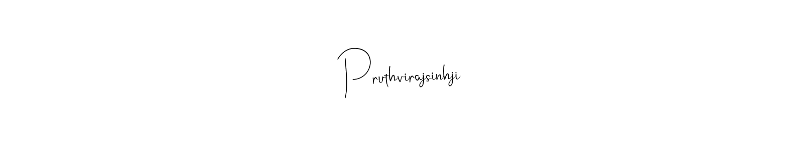 Make a beautiful signature design for name Pruthvirajsinhji. With this signature (Andilay-7BmLP) style, you can create a handwritten signature for free. Pruthvirajsinhji signature style 4 images and pictures png