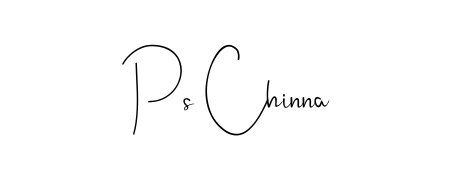 Get inspired by this graceful Andilay-7BmLP signature style for name Ps Chinna. Smooth loops and balanced proportions for everyday use. Ps Chinna signature style 4 images and pictures png