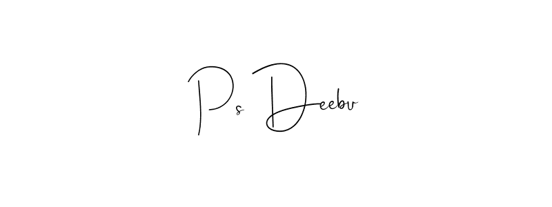 How to make Ps Deebu signature? Andilay-7BmLP is a professional autograph style. Create handwritten signature for Ps Deebu name. Ps Deebu signature style 4 images and pictures png