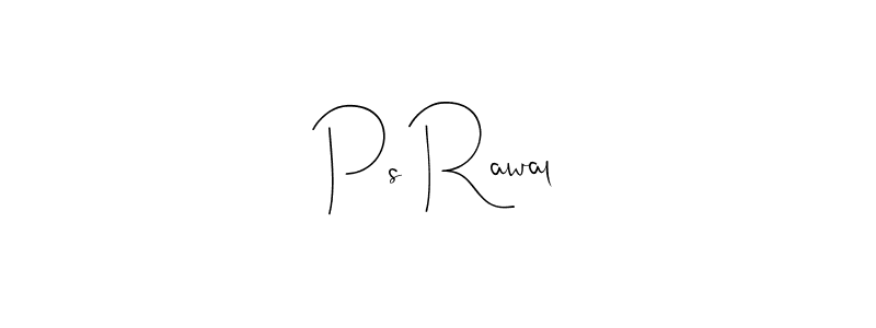 You should practise on your own different ways (Andilay-7BmLP) to write your name (Ps Rawal) in signature. don't let someone else do it for you. Ps Rawal signature style 4 images and pictures png