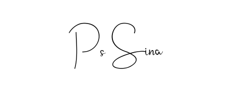 Turn your name Ps Sina into a signature brand with Andilay-7BmLP styling. Download in standard PNG or transparent format anytime. Ps Sina signature style 4 images and pictures png