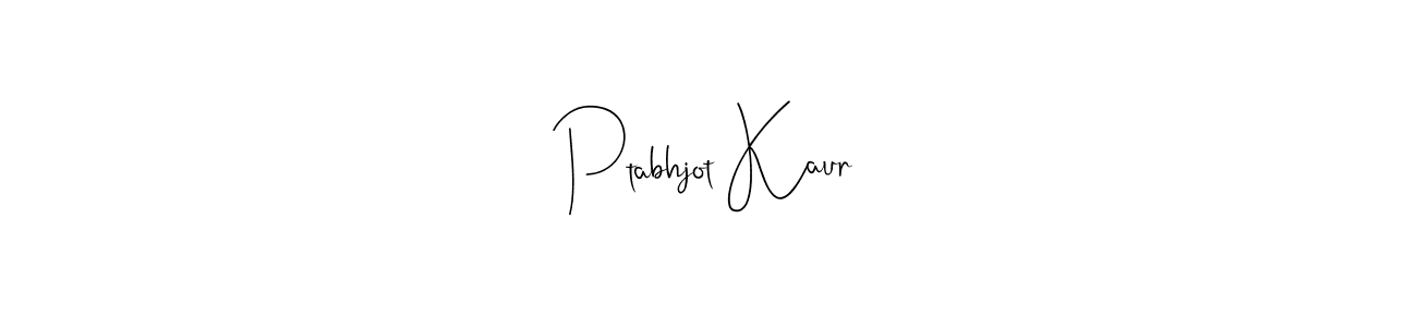 Use a signature maker to create a handwritten signature online. With this signature software, you can design (Andilay-7BmLP) your own signature for name Ptabhjot Kaur. Ptabhjot Kaur signature style 4 images and pictures png