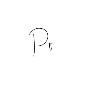 Design your own signature with our free online signature maker. With this signature software, you can create a handwritten (Andilay-7BmLP) signature for name Ptt. Ptt signature style 4 images and pictures png