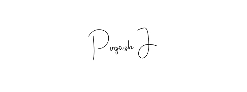 Also You can easily find your signature by using the search form. We will create Pugazh J name handwritten signature images for you free of cost using Andilay-7BmLP sign style. Pugazh J signature style 4 images and pictures png