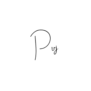 Use a signature maker to create a handwritten signature online. With this signature software, you can design (Andilay-7BmLP) your own signature for name Puj. Puj signature style 4 images and pictures png