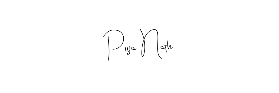 Puja Nath stylish signature style. Best Handwritten Sign (Andilay-7BmLP) for my name. Handwritten Signature Collection Ideas for my name Puja Nath. Puja Nath signature style 4 images and pictures png