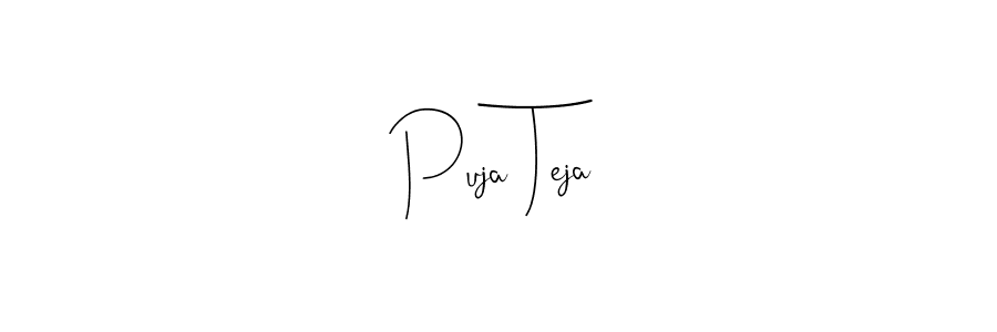 Similarly Andilay-7BmLP is the best handwritten signature design. Signature creator online .You can use it as an online autograph creator for name Puja Teja. Puja Teja signature style 4 images and pictures png