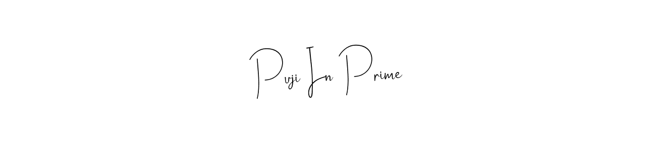 How to make Puji In Prime signature? Andilay-7BmLP is a professional autograph style. Create handwritten signature for Puji In Prime name. Puji In Prime signature style 4 images and pictures png