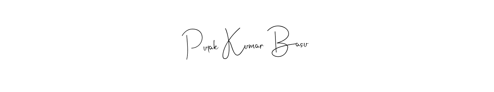 Design your own signature with our free online signature maker. With this signature software, you can create a handwritten (Andilay-7BmLP) signature for name Pulak Kumar Basu. Pulak Kumar Basu signature style 4 images and pictures png