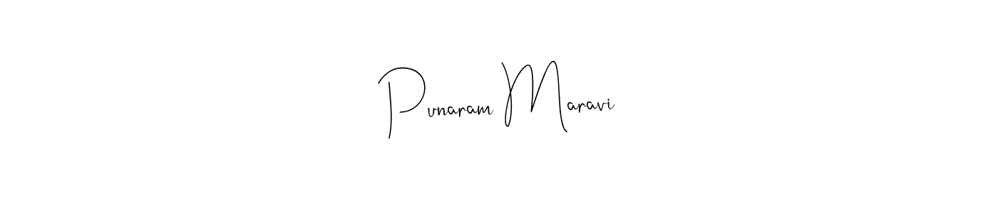 Design your own signature with our free online signature maker. With this signature software, you can create a handwritten (Andilay-7BmLP) signature for name Punaram Maravi. Punaram Maravi signature style 4 images and pictures png