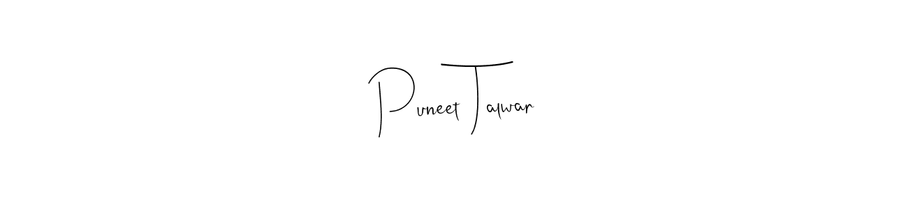 if you are searching for the best signature style for your name Puneet Talwar. so please give up your signature search. here we have designed multiple signature styles  using Andilay-7BmLP. Puneet Talwar signature style 4 images and pictures png