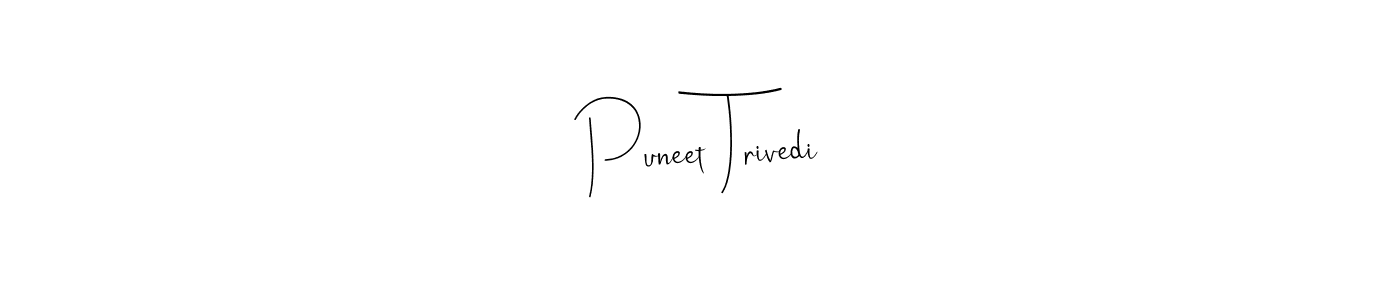 Design your own signature with our free online signature maker. With this signature software, you can create a handwritten (Andilay-7BmLP) signature for name Puneet Trivedi. Puneet Trivedi signature style 4 images and pictures png