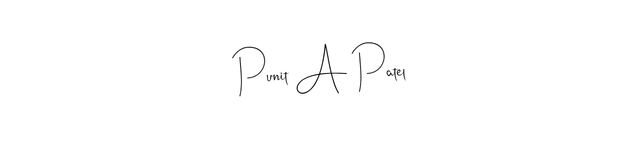 You should practise on your own different ways (Andilay-7BmLP) to write your name (Punit A Patel) in signature. don't let someone else do it for you. Punit A Patel signature style 4 images and pictures png