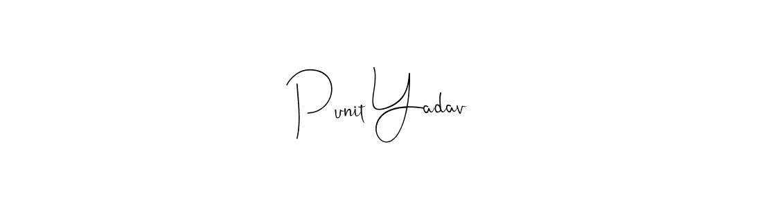 Use a signature maker to create a handwritten signature online. With this signature software, you can design (Andilay-7BmLP) your own signature for name Punit Yadav. Punit Yadav signature style 4 images and pictures png