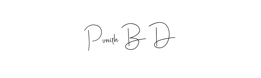 It looks lik you need a new signature style for name Punith B D. Design unique handwritten (Andilay-7BmLP) signature with our free signature maker in just a few clicks. Punith B D signature style 4 images and pictures png