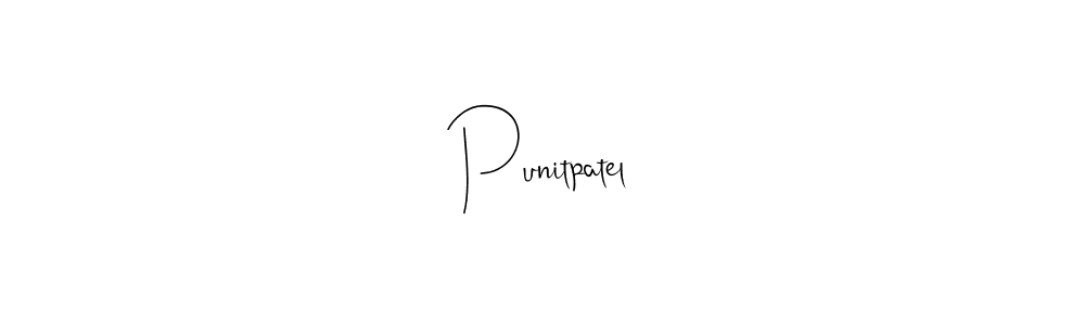 Punitpatel stylish signature style. Best Handwritten Sign (Andilay-7BmLP) for my name. Handwritten Signature Collection Ideas for my name Punitpatel. Punitpatel signature style 4 images and pictures png