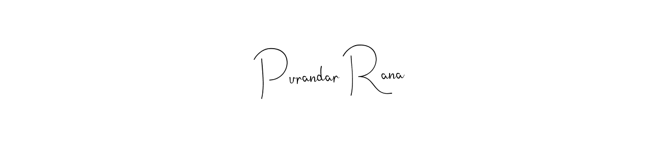 Make a beautiful signature design for name Purandar Rana. With this signature (Andilay-7BmLP) style, you can create a handwritten signature for free. Purandar Rana signature style 4 images and pictures png