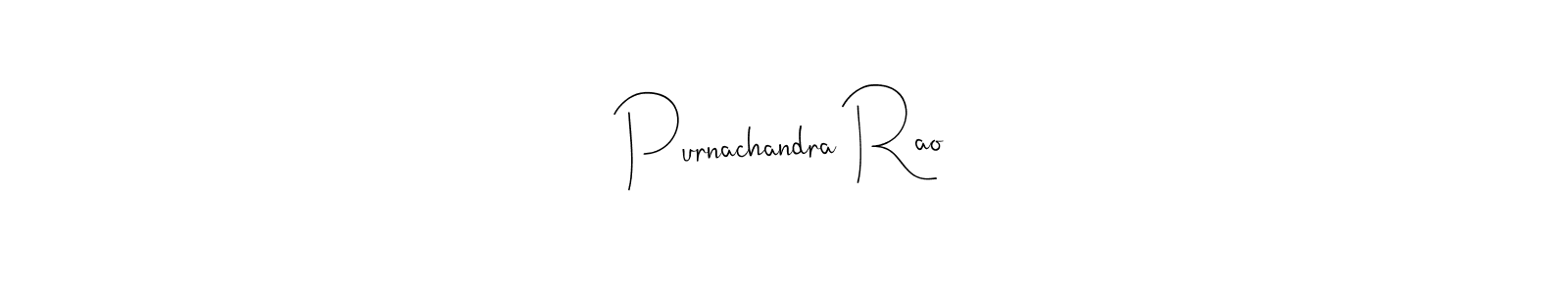 Use a signature maker to create a handwritten signature online. With this signature software, you can design (Andilay-7BmLP) your own signature for name Purnachandra Rao. Purnachandra Rao signature style 4 images and pictures png