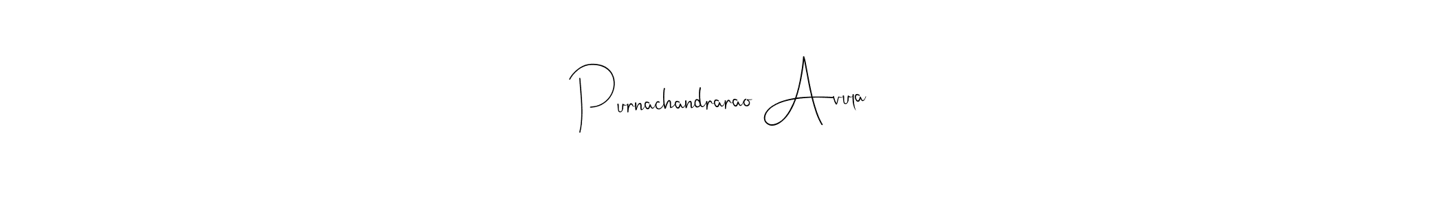 How to make Purnachandrarao Avula signature? Andilay-7BmLP is a professional autograph style. Create handwritten signature for Purnachandrarao Avula name. Purnachandrarao Avula signature style 4 images and pictures png