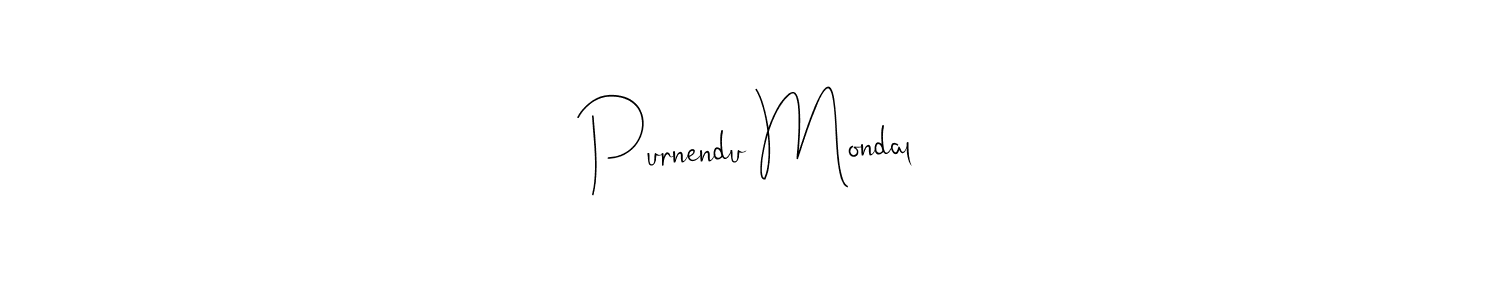 Make a beautiful signature design for name Purnendu Mondal. Use this online signature maker to create a handwritten signature for free. Purnendu Mondal signature style 4 images and pictures png