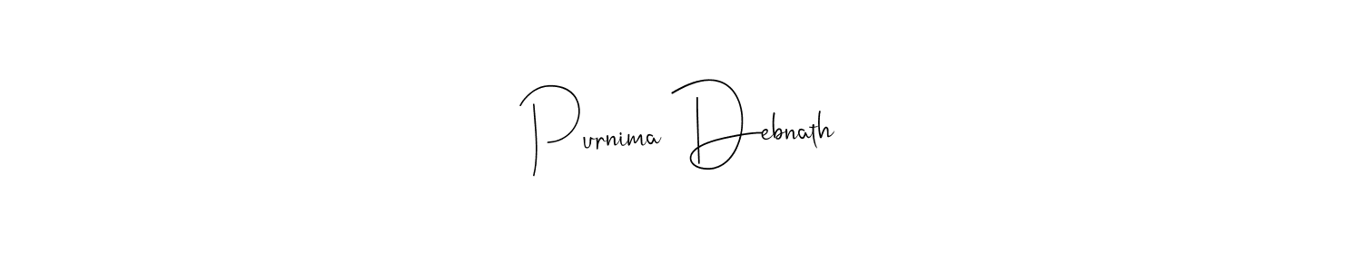 Use a signature maker to create a handwritten signature online. With this signature software, you can design (Andilay-7BmLP) your own signature for name Purnima Debnath. Purnima Debnath signature style 4 images and pictures png