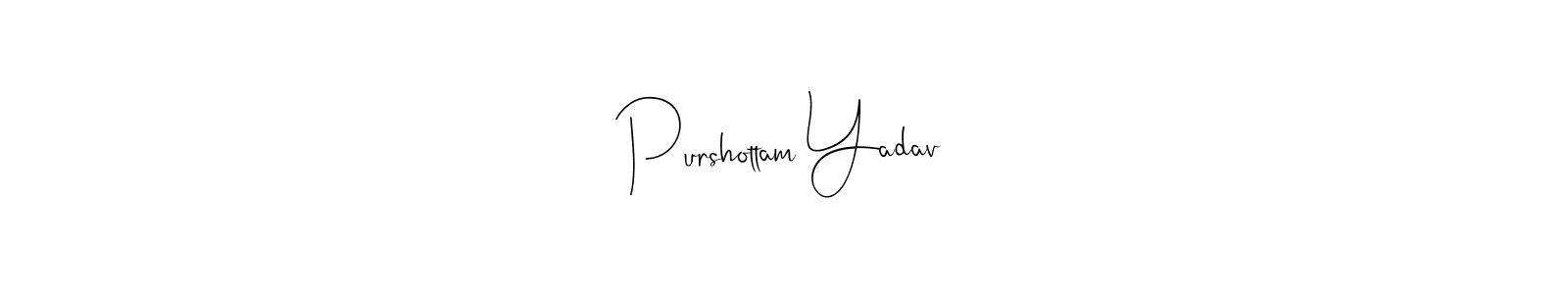 The best way (Andilay-7BmLP) to make a short signature is to pick only two or three words in your name. The name Purshottam Yadav include a total of six letters. For converting this name. Purshottam Yadav signature style 4 images and pictures png