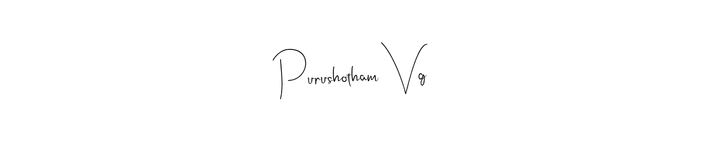 Design your own signature with our free online signature maker. With this signature software, you can create a handwritten (Andilay-7BmLP) signature for name Purushotham Vg. Purushotham Vg signature style 4 images and pictures png