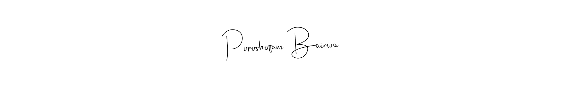 Use a signature maker to create a handwritten signature online. With this signature software, you can design (Andilay-7BmLP) your own signature for name Purushottam Bairwa. Purushottam Bairwa signature style 4 images and pictures png