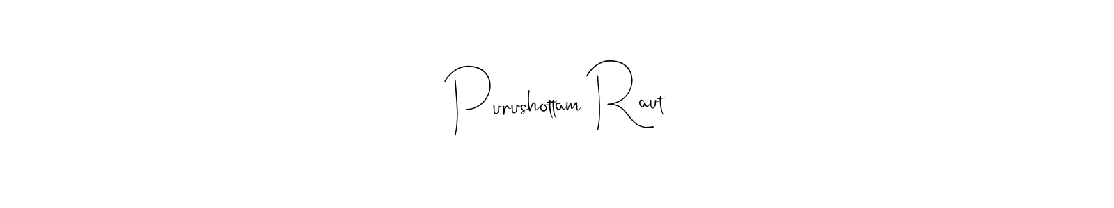 Andilay-7BmLP is a professional signature style that is perfect for those who want to add a touch of class to their signature. It is also a great choice for those who want to make their signature more unique. Get Purushottam Raut name to fancy signature for free. Purushottam Raut signature style 4 images and pictures png